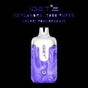 IGET Halo Cherry Pomegranate - IGET Halo Vape Kit 3000 Puffs