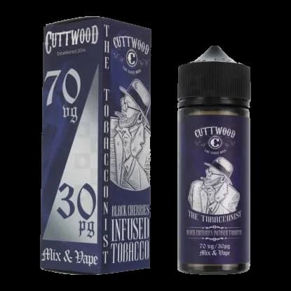 E-Juice Black Cherries Infused Tobacco - The Tobacconist by Cuttwood E Liquid - 100ml Short Fill