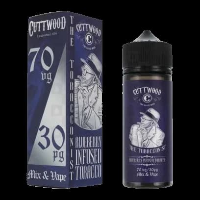 E-Juice Blueberry Infused Tobacco - The Tobacconist by Cuttwood E Liquid - 100ml Short Fill