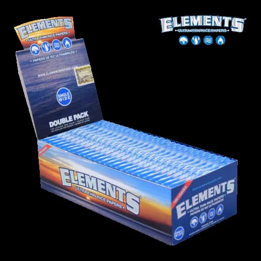 Vape Accessories Elements Rolling Papers - Single Wide Double Window