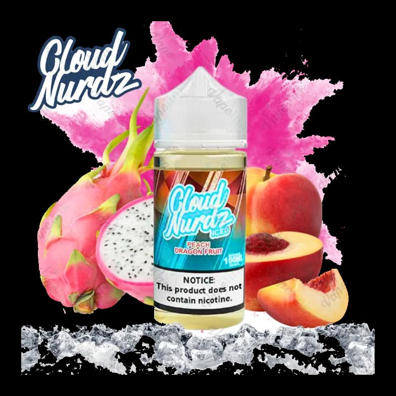 E-Liquids Cloud Nurdz - ICED - Peach Dragonfruit ICED 100ml