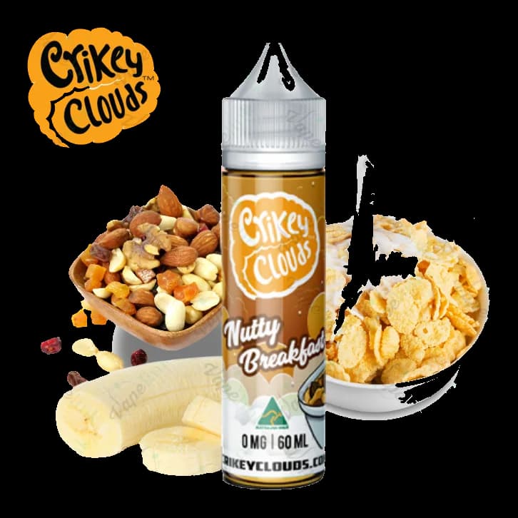 E-Liquids Crikey Clouds - Desserts Range - Nutty Breakfast 60ml