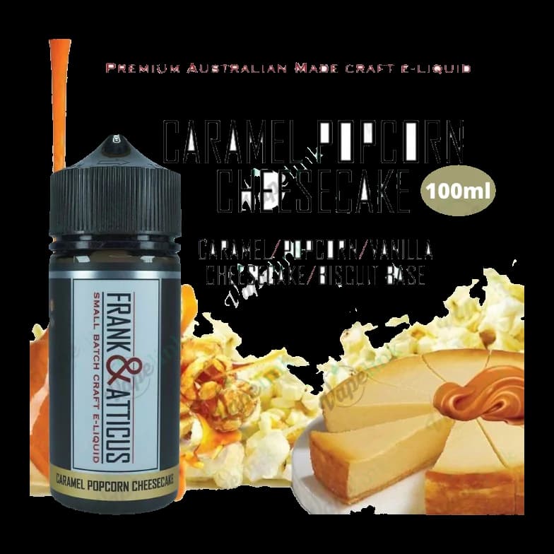 E-Liquids Frank & Atticus - Caramel Popcorn Cheesecake 100ml