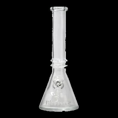 Glass Bongs 10″ Blueberry Double Ring Soft Glass Beaker Bong