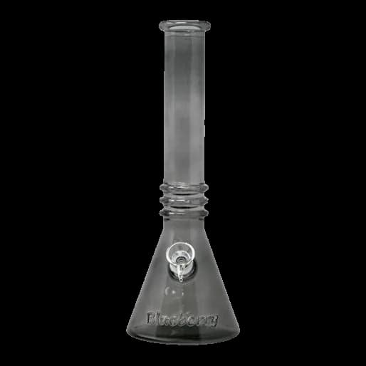 Glass Bongs 12“ Blueberry Double Ring Soft Glass Beaker