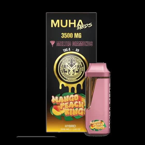 Muha Meds Muha Meds Mango Peach Rings 3500 mg Disposable - Hybrid