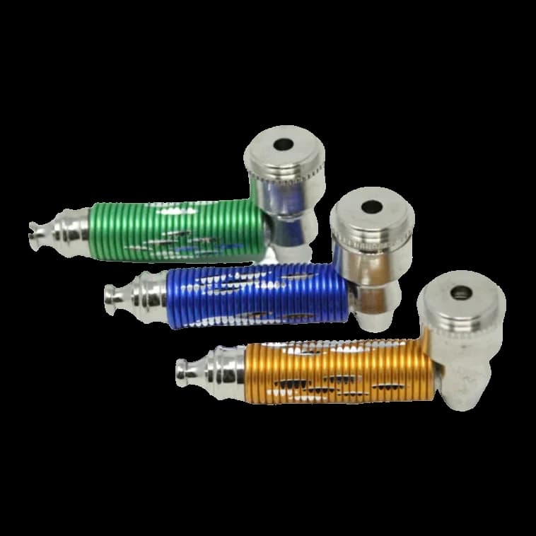 Vape Accessories 3″ Metal pipe with Diamond Cuts - Assorted Colour