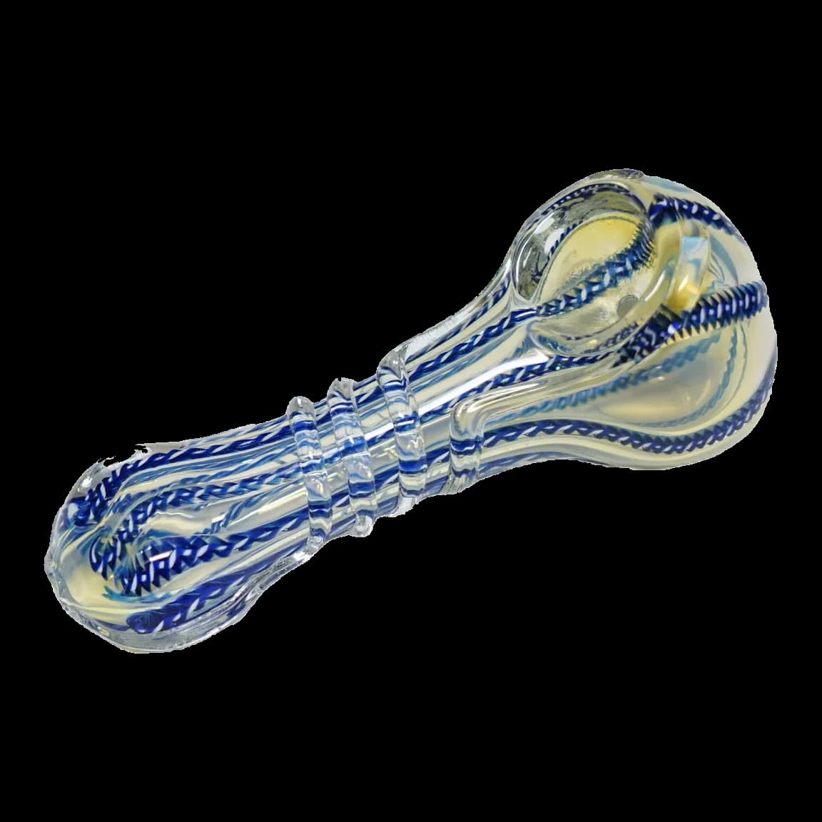 Glass Bongs 4″ Inline Heavy Hand Pipe - Blue