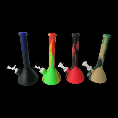 Glass Bongs 8″ Silicone Beaker w/ Glass Bowl