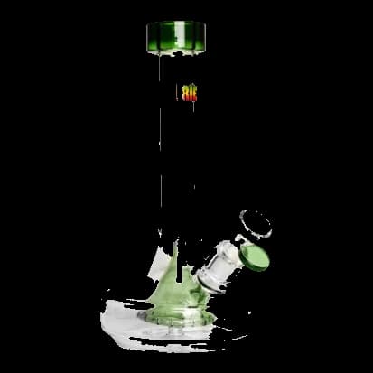 Glass Bongs 9.5″ Irie Bell Base w/ Bell Perc Bong - Green