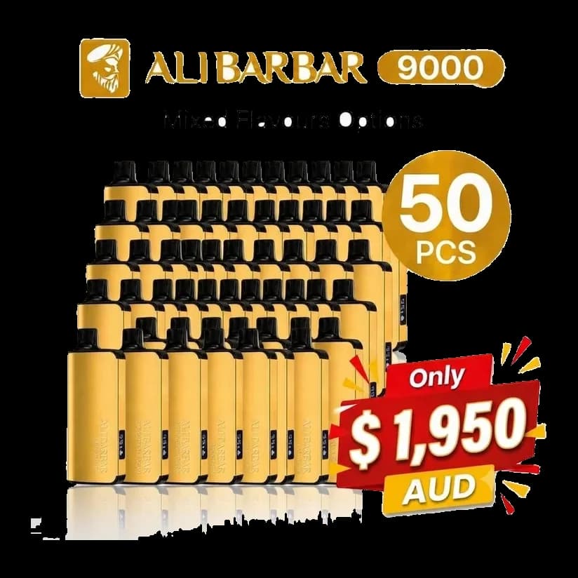 Bulk Buy Alibarbar - 9000 Puffs - 50 pcs
