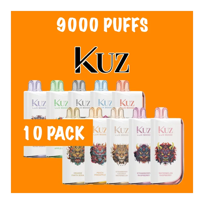 Bulk Buy 10 Pack - Kuz Ultra 9000 Puffs - Random Flavours Vape Bundle