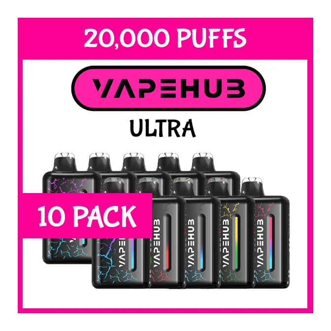 Bulk Buy 10 Pack Vapehub Ultra 20000 Puffs - High-puff Variety Bundle