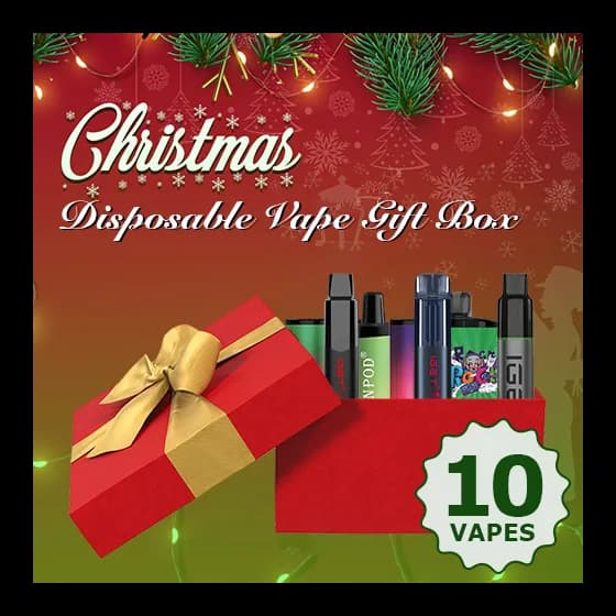 Bulk Buy 10X Disposable Vape Christmas Gift Box - Festive Vape Bundle