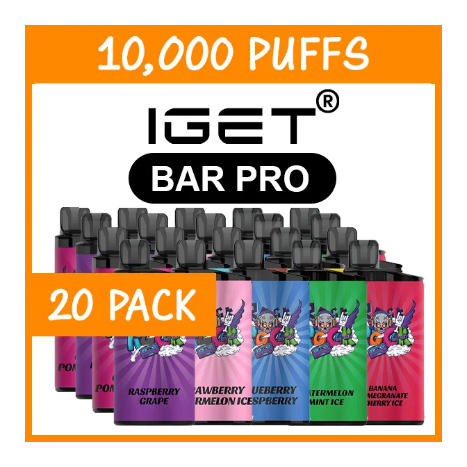 Bulk Buy 20 Pack IGET Bar Pro 10000 Puffs - High-puff Variety Bundle